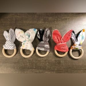 Bunny ear Teething ring
